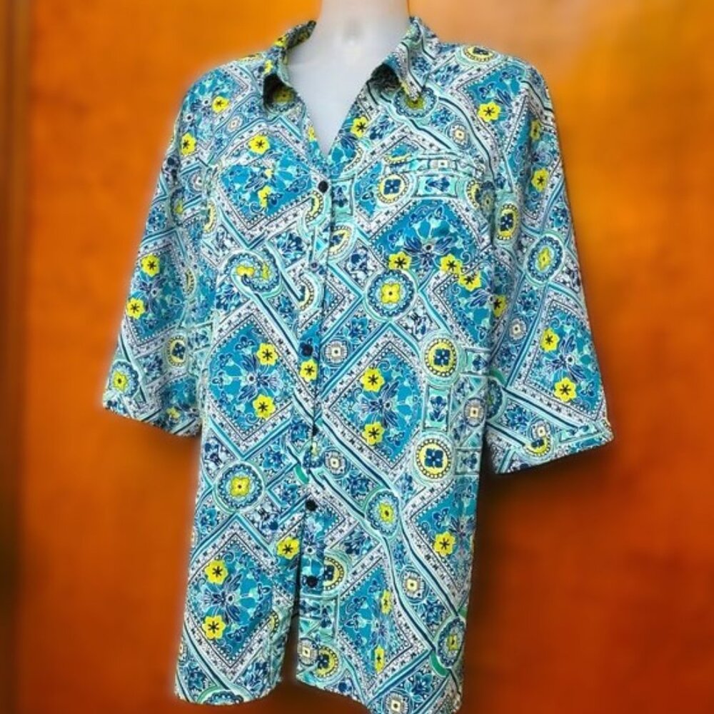 Light Lovely Blouse by Catherine's Like New 1X/2X